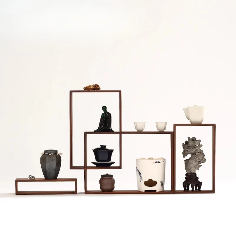 Bamboo versatile bogu frame tea set storage display stand tea cabinet tea shed shelf ornament creative grid
Bamboo versatile bogu frame tea set storage display stand tea cabinet tea shed shelf ornament creative grid