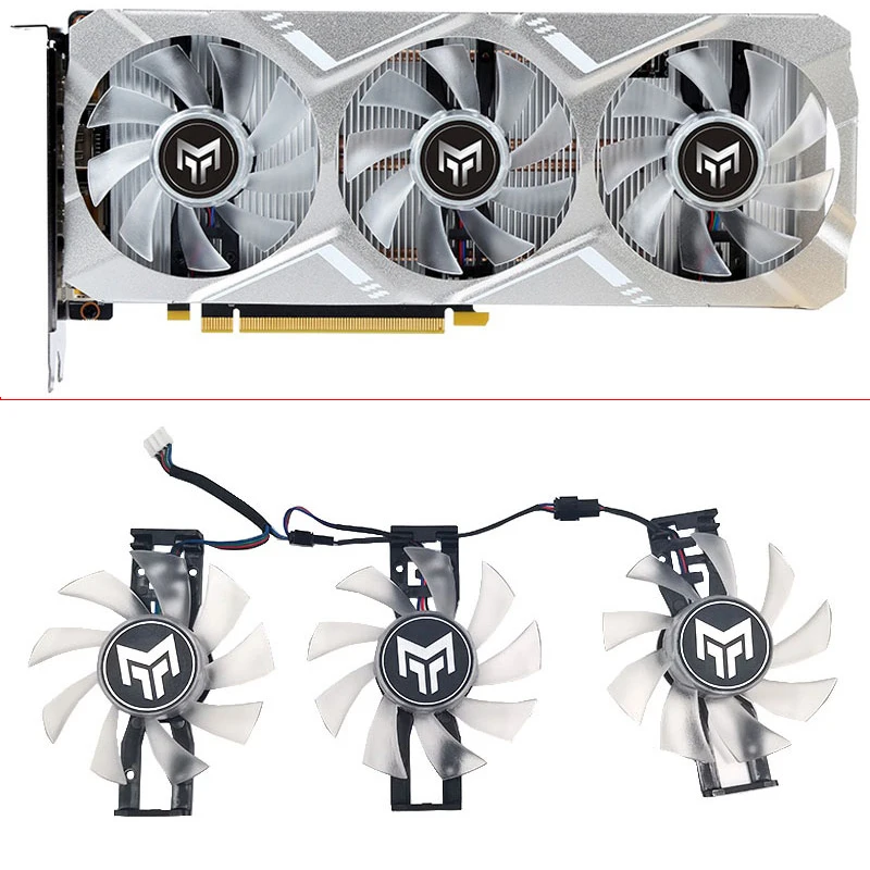 Охлаждающий вентилятор для KFA2 GTX1660 SUPER Metal Master OC GALAXY GeForce GTX1660, запасной вентилятор для видеокарты с тремя вентиляторами, 75 мм
Охлаждающий вентилятор для KFA2 GTX1660 SUPER Metal Master OC GALAXY GeForce GTX1660, запасной вентилятор для видеокарты с тремя вентиляторами, 75 мм