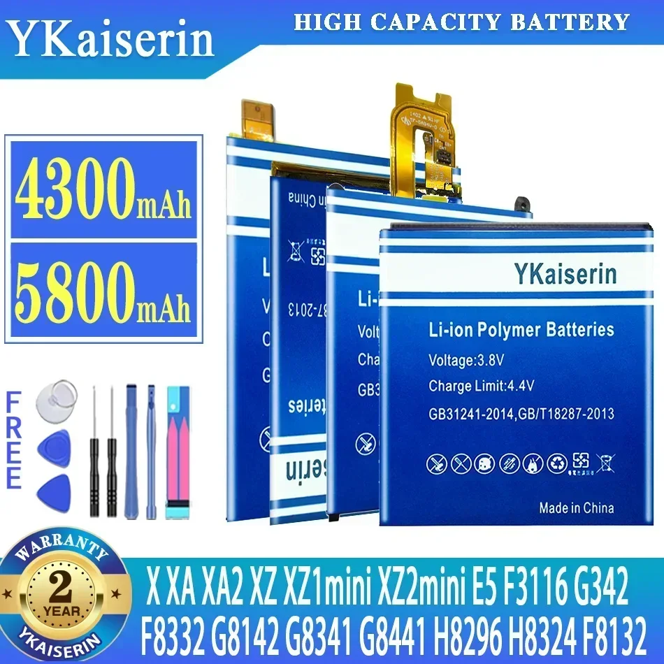 Аккумулятор YKaiserin для SONY Xperia XA XA2 XZ XZ1/XZ2 mini X E5 F3116 G342 F8332 G8142 G8341 G8441 H8296 H8324 Premium F8132
Аккумулятор YKaiserin для SONY Xperia XA XA2 XZ XZ1/XZ2 mini X E5 F3116 G342 F8332 G8142 G8341 G8441 H8296 H8324 Premium F8132
