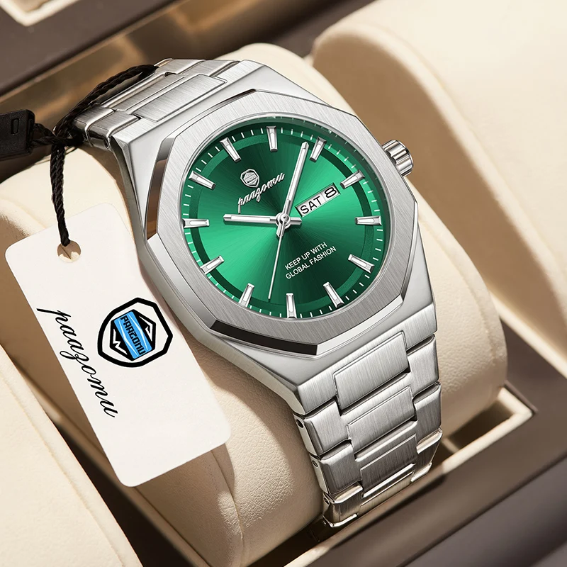 PAAZOMU Top Business Men Wristwatch Stainless Steel Waterproof Luminous Casual Man Watch Date Week Stylish Men's Quartz Watches
PAAZOMU Top Business Men Wristwatch Stainless Steel Waterproof Luminous Casual Man Watch Date Week Stylish Men's Quartz Watches