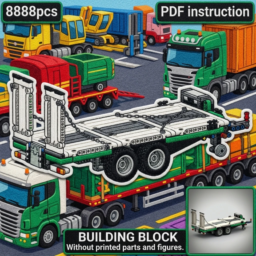 MOC Heavy Duty Flatbed Trailer Building Blocks For 8109 For 42078 Truck Multi-Functional Logging Wagon Brick Set Adult
MOC Heavy Duty Flatbed Trailer Building Blocks For 8109 For 42078 Truck Multi-Functional Logging Wagon Brick Set Adult