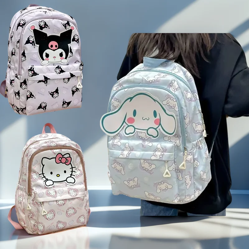 Рюкзак Sanrio аниме Kuromi My Melody Hello Kitty Cinnamoroll Студенческая сумка большой емкости женская сумка для детей подарок для девочек
Рюкзак Sanrio аниме Kuromi My Melody Hello Kitty Cinnamoroll Студенческая сумка большой емкости женская сумка для детей подарок для девочек
