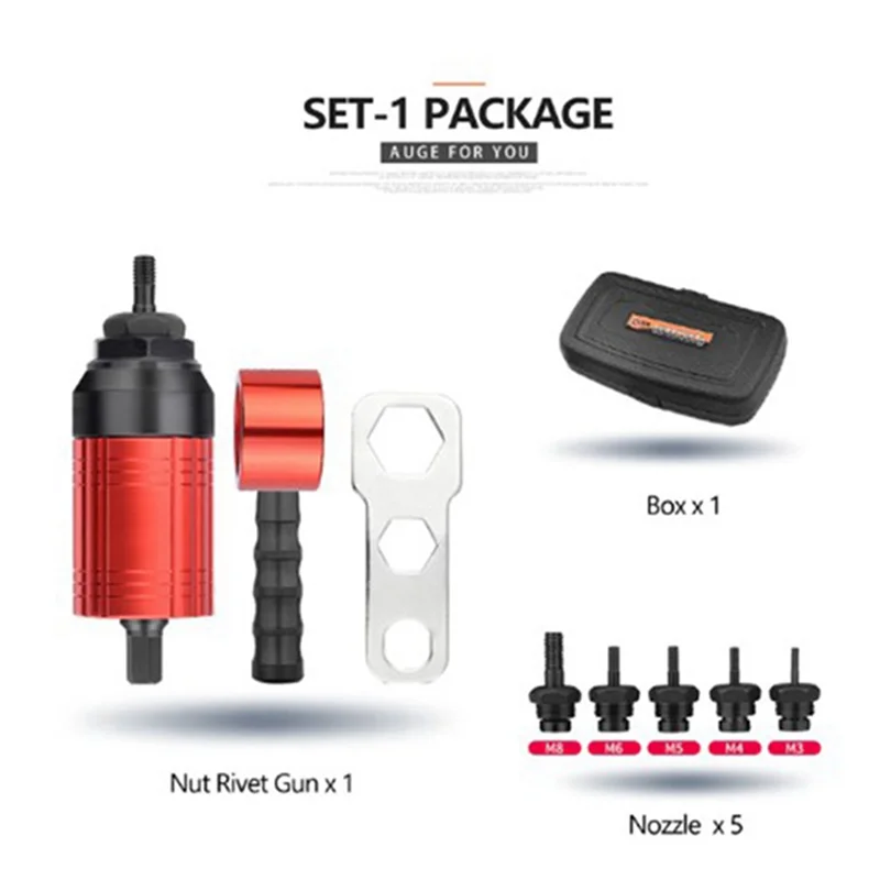 Classy-Detachable Hand Rivet Nut Tool Conversion Set Accessorie Electric Pneumatic Rivet Machine
Classy-Detachable Hand Rivet Nut Tool Conversion Set Accessorie Electric Pneumatic Rivet Machine
