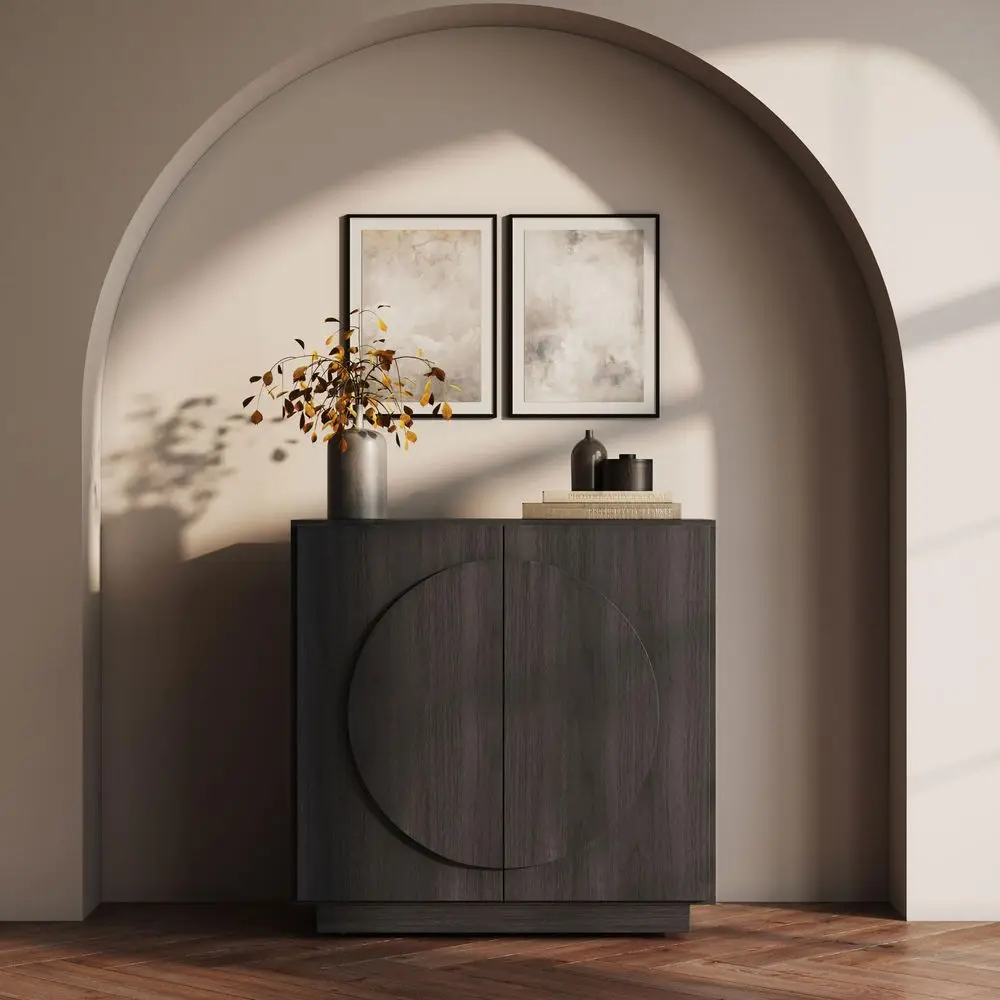 Modular Buffet Cabinet with Storage,Mid Century Modern Arched Sideboard with Adjustable Shelf amp Symmetrical Doors,Credenza Co
Modular Buffet Cabinet with Storage,Mid Century Modern Arched Sideboard with Adjustable Shelf amp Symmetrical Doors,Credenza Co