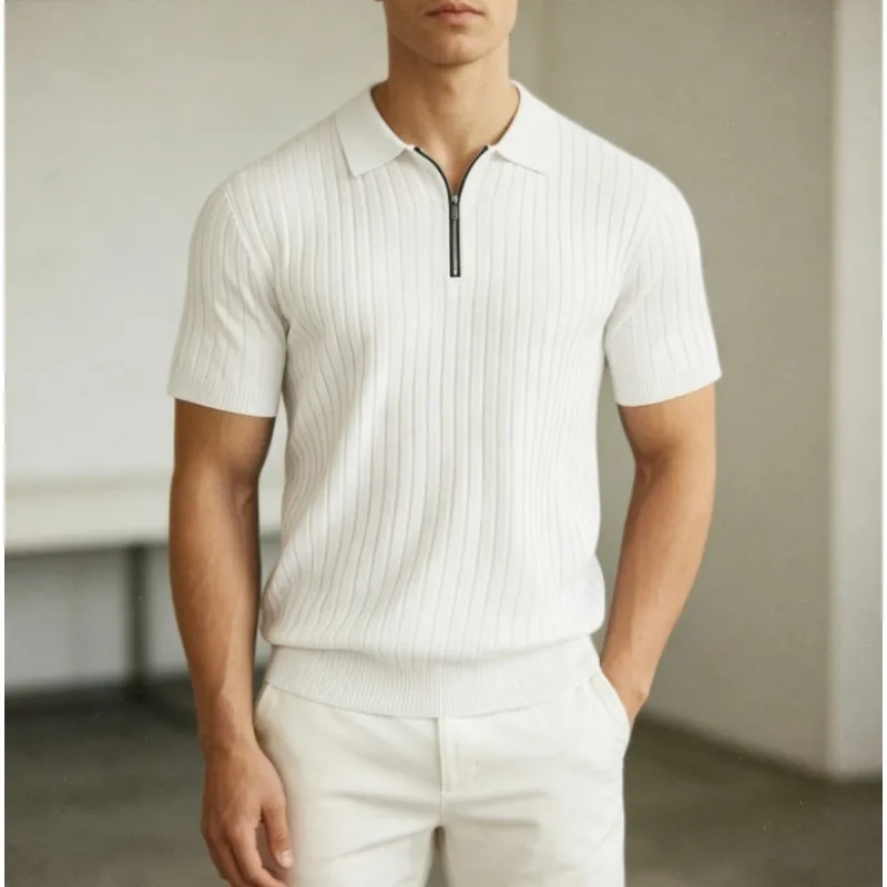 Men's Striped Henley Half Zip Shirt Breathable Stretchy Casual for Summer Outdoor and Streetwear
Men's Striped Henley Half Zip Shirt Breathable Stretchy Casual for Summer Outdoor and Streetwear