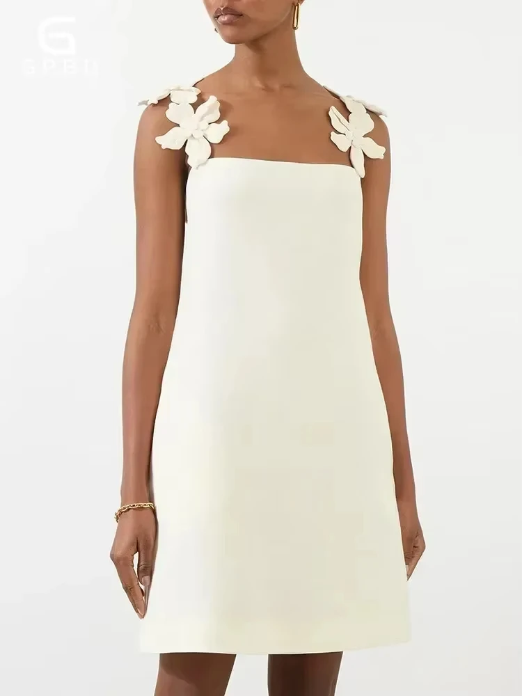 Solid Patchwork Appliques Dresses For Women Square Collar Sleeveless Backless High Waist Minimalist Dress Female
Solid Patchwork Appliques Dresses For Women Square Collar Sleeveless Backless High Waist Minimalist Dress Female