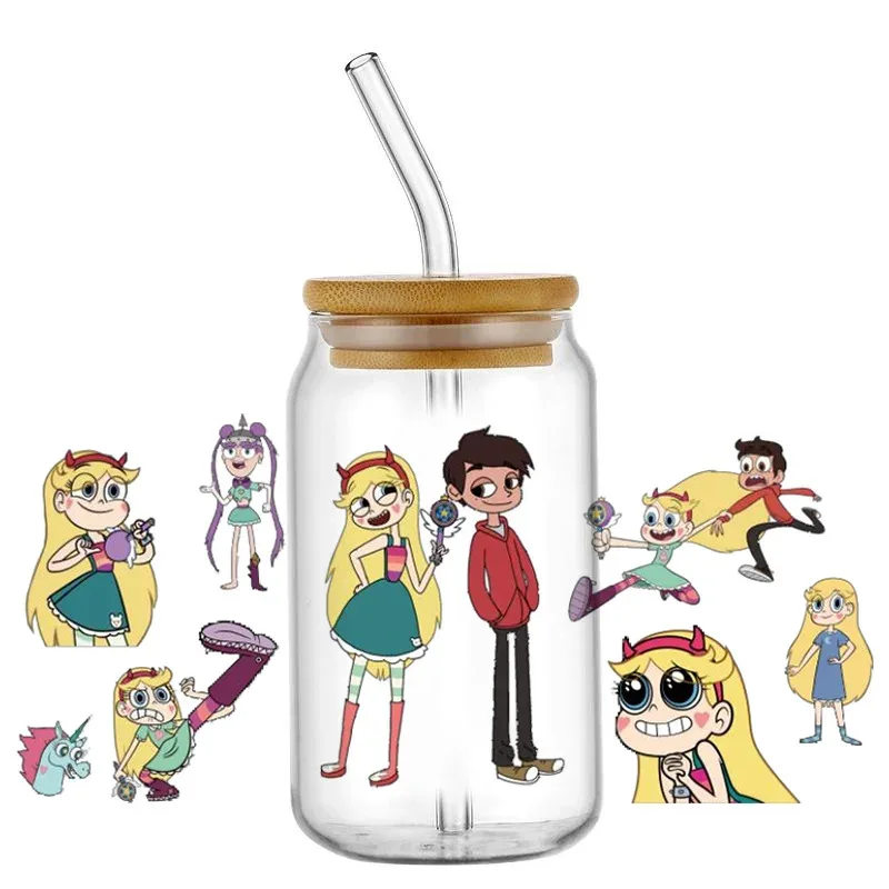 UV DTF Transfer Sticker For The 16oz Libbey Glasses Wraps Bottles DIY Waterproof Cartoon Star vs Forces of Evil Cup Sticker
UV DTF Transfer Sticker For The 16oz Libbey Glasses Wraps Bottles DIY Waterproof Cartoon Star vs Forces of Evil Cup Sticker