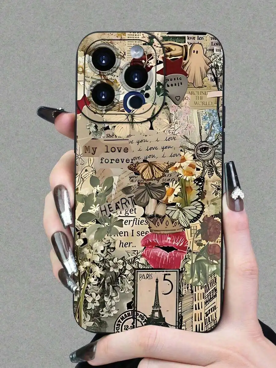 Vintage Collage Pattern Shockproof Phone Case With Camera Protection For iPhone 16 15 14 13 12 11 Series
Vintage Collage Pattern Shockproof Phone Case With Camera Protection For iPhone 16 15 14 13 12 11 Series