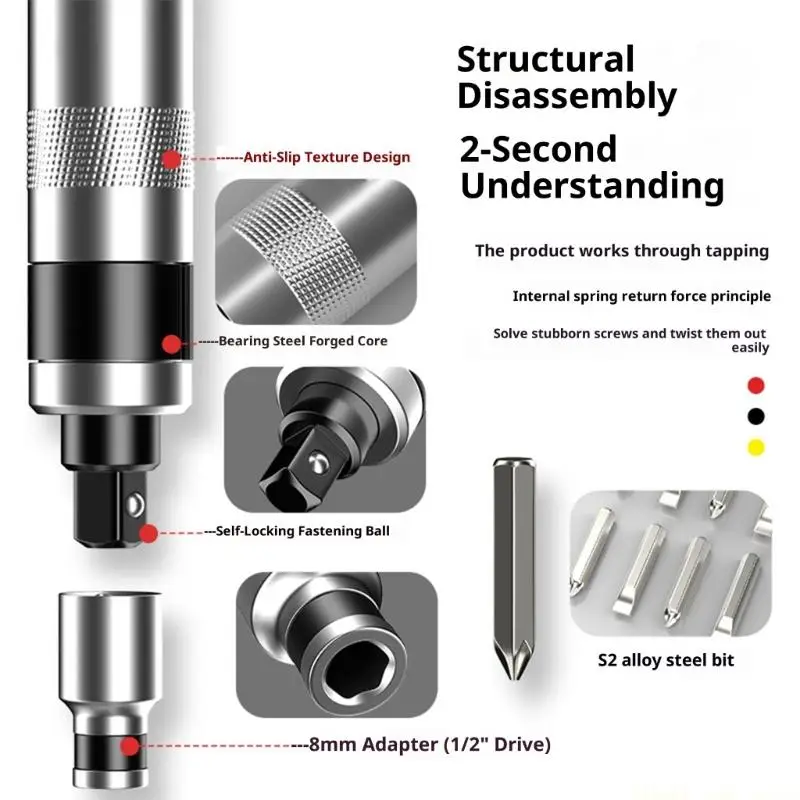 A2BE 13pcs Shockproof Screwdriver Set Crosses Slotted Bit Heavy Duty Manual Tool Accessories
A2BE 13pcs Shockproof Screwdriver Set Crosses Slotted Bit Heavy Duty Manual Tool Accessories