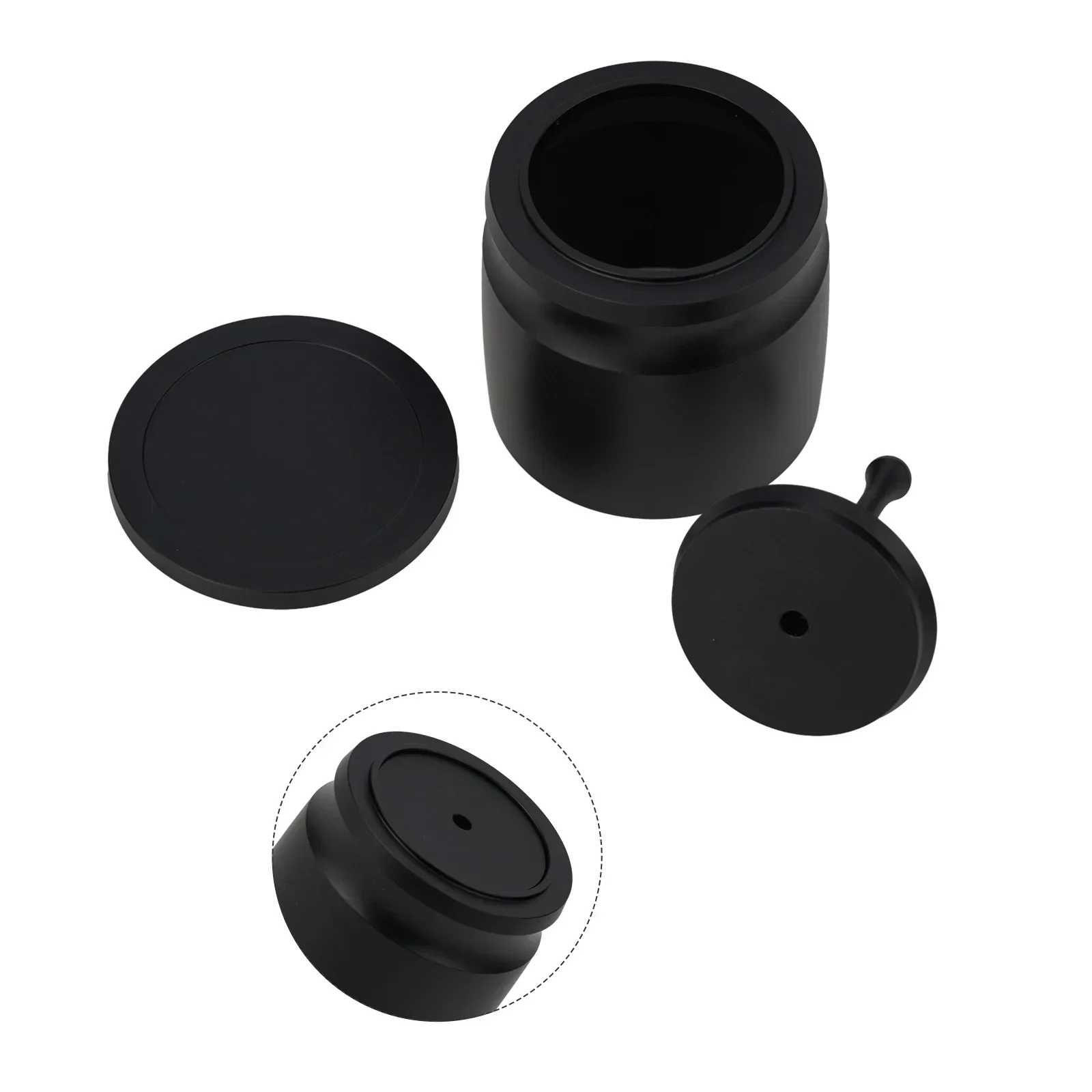 58mm Coffee Powde Dosing Rings Press With Lid Aluminum Alloy Coffee Filter Holder Dosing Cup Coffee Brewing Cup Dosing Ring
58mm Coffee Powde Dosing Rings Press With Lid Aluminum Alloy Coffee Filter Holder Dosing Cup Coffee Brewing Cup Dosing Ring