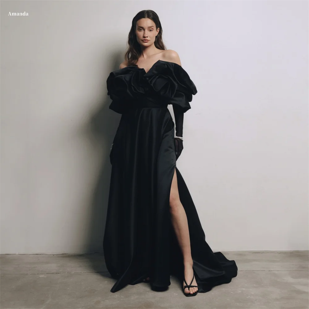 Amanda Customized Strapless Flower Tiered Ruffle Lace-up Prom Dresses Sleeveless vestidos de noche Floor-Length Formal Evening
Amanda Customized Strapless Flower Tiered Ruffle Lace-up Prom Dresses Sleeveless vestidos de noche Floor-Length Formal Evening