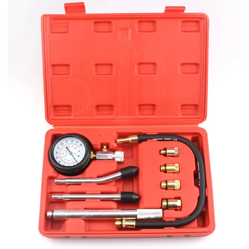 Gasoline Engine Compression Tester Cylinder Pressure Gauge Automobile Motorcycle Petrol Engine Inspection Car Test Manometer Kit
Gasoline Engine Compression Tester Cylinder Pressure Gauge Automobile Motorcycle Petrol Engine Inspection Car Test Manometer Kit