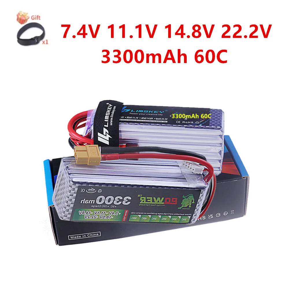 2S/3S/4S/6S 7.4v 11.1v 14.8v 22.2v 3300mah Lipo Battery 60C RC Toys Car Truck Boats Drone Helicopter Parts With XT60 T Deans
2S/3S/4S/6S 7.4v 11.1v 14.8v 22.2v 3300mah Lipo Battery 60C RC Toys Car Truck Boats Drone Helicopter Parts With XT60 T Deans