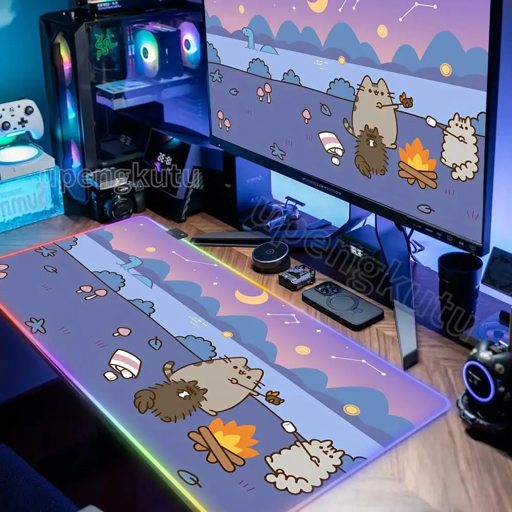 Большой коврик для мыши RGB с милым котом, игровые коврики для мыши, светодиодный коврик для мыши, нескользящие коврики для геймера, резиновый коврик для стола с подсветкой, настольные коврики
Большой коврик для мыши RGB с милым котом, игровые коврики для мыши, светодиодный коврик для мыши, нескользящие коврики для геймера, резиновый коврик для стола с подсветкой, настольные коврики