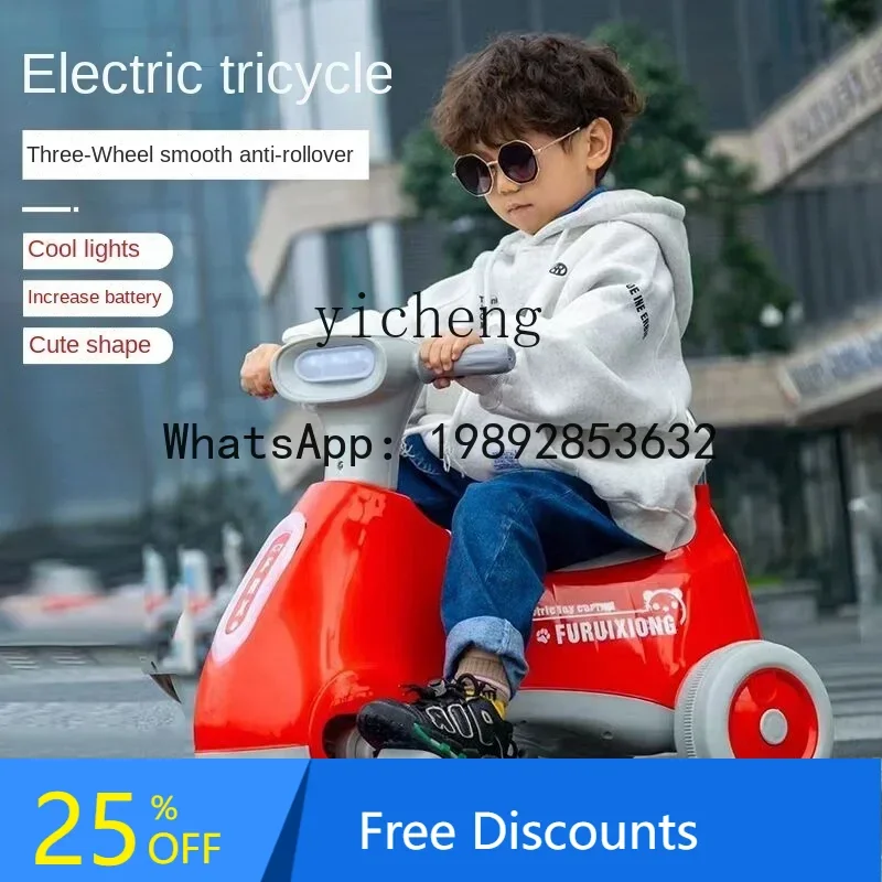 AB Children's Electric Motor Tricycle Baby Battery Car Portable Rechargeable Pedal Toy Car
AB Children's Electric Motor Tricycle Baby Battery Car Portable Rechargeable Pedal Toy Car