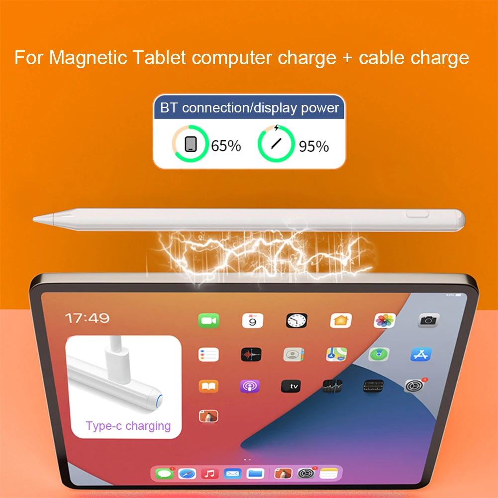Capacitive Pen Tilt Sensitivity Tablet Pen with Magnetic Adsorption for iPad Pro 12.9inch (3rd/4th/5th/6th) for iPad Air 5th/4th
Capacitive Pen Tilt Sensitivity Tablet Pen with Magnetic Adsorption for iPad Pro 12.9inch (3rd/4th/5th/6th) for iPad Air 5th/4th