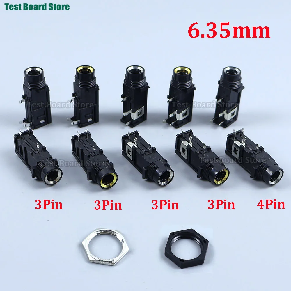 5pcs DIY 6.35mm 6.5mm Jack Gold Plated 3/4Pin Stereo Dual Channel Microphone Socket 6.35 /6.5 Audio Straight jack Connector
5pcs DIY 6.35mm 6.5mm Jack Gold Plated 3/4Pin Stereo Dual Channel Microphone Socket 6.35 /6.5 Audio Straight jack Connector