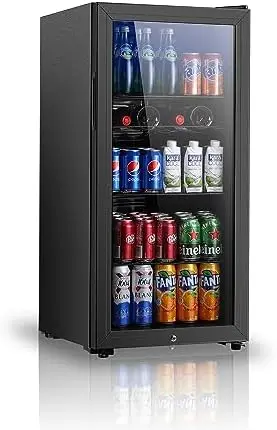 Beverage Refrigerator, 4.5 Cu.ft Mini Fridge with Double Glass Door, Cooler for Soda, r or Wine for Home, Office or Bar
Beverage Refrigerator, 4.5 Cu.ft Mini Fridge with Double Glass Door, Cooler for Soda, r or Wine for Home, Office or Bar