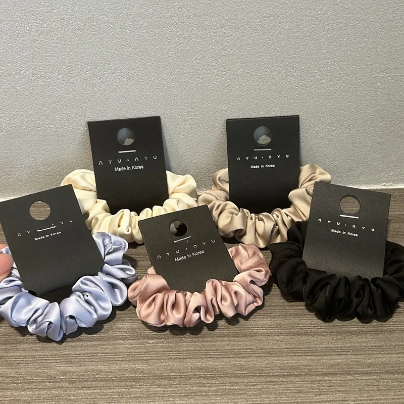 Korea Elegant Satin Slim Scrunchie Elastic Hairbands Minimalist Solid Color Silk Ponytail Holder Hair Tie Women Hair Accessories
Korea Elegant Satin Slim Scrunchie Elastic Hairbands Minimalist Solid Color Silk Ponytail Holder Hair Tie Women Hair Accessories