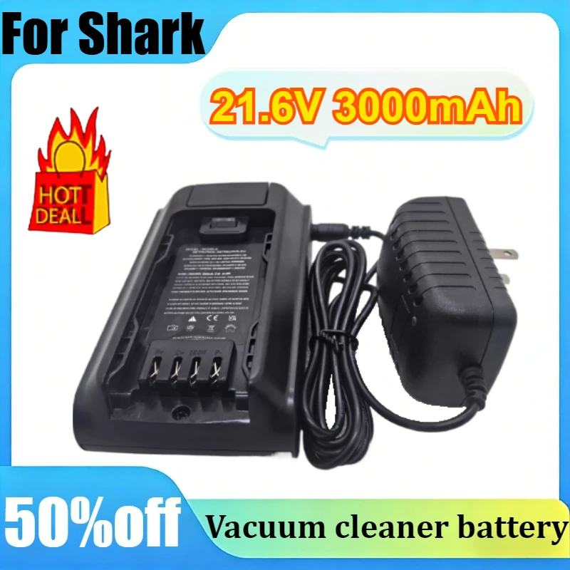 For Shark IW3511 XBTR625KS XBTR625KDCEU 21.6V 3000mAh Vacuum Cleaner Replacement Battery with charger
For Shark IW3511 XBTR625KS XBTR625KDCEU 21.6V 3000mAh Vacuum Cleaner Replacement Battery with charger