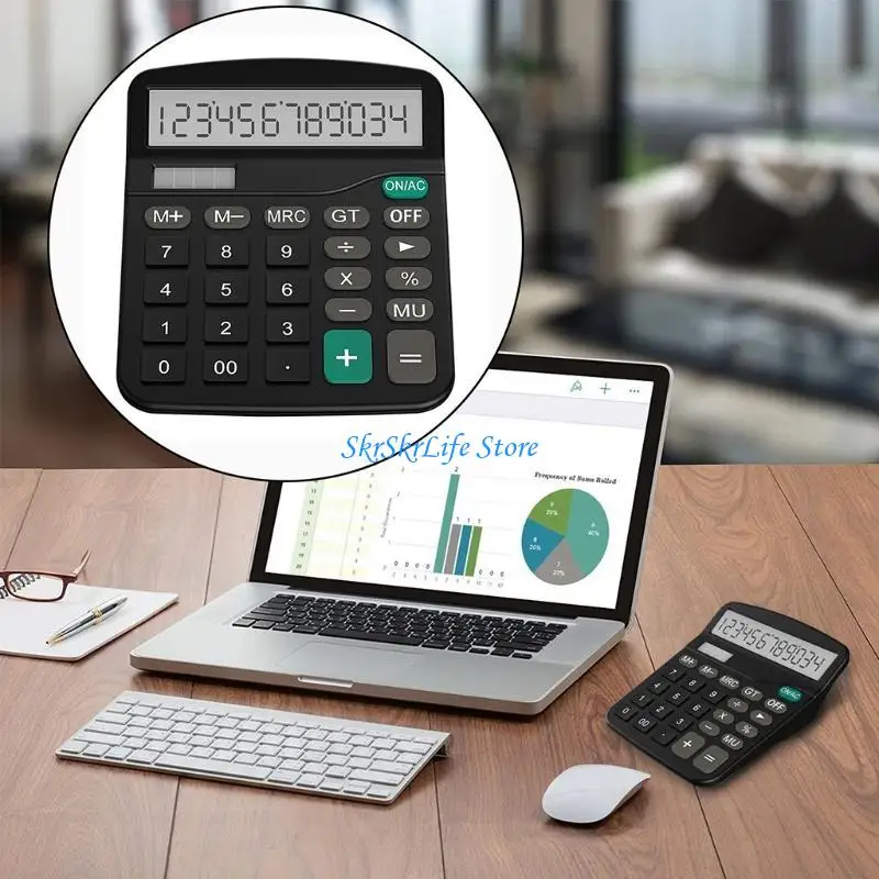 E65E 12-Digit Standard Electronic Calculators Solar Battery Calculator Dual Power
E65E 12-Digit Standard Electronic Calculators Solar Battery Calculator Dual Power