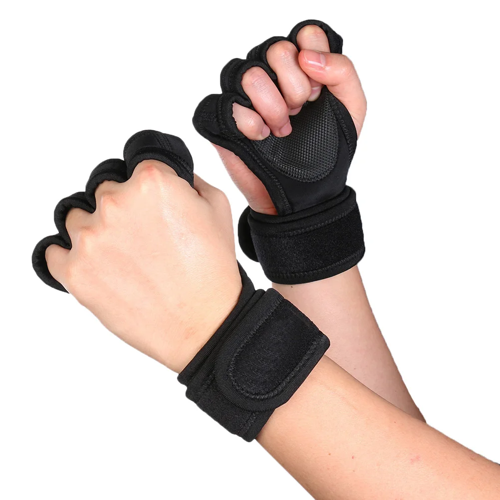 Gym Gloves Wristguard Fitness for Women Powerlifting Wraps Black Hand Grip Support
Gym Gloves Wristguard Fitness for Women Powerlifting Wraps Black Hand Grip Support