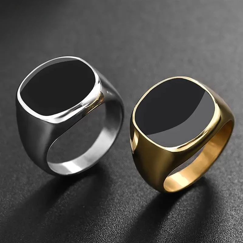 Jiayiqi Men's Ring Punk Rock Smooth 316L Stainless Steel Signet Ring For Men Hip Hop Party Jewelry Wholesale Male Wedding Anel
Jiayiqi Men's Ring Punk Rock Smooth 316L Stainless Steel Signet Ring For Men Hip Hop Party Jewelry Wholesale Male Wedding Anel