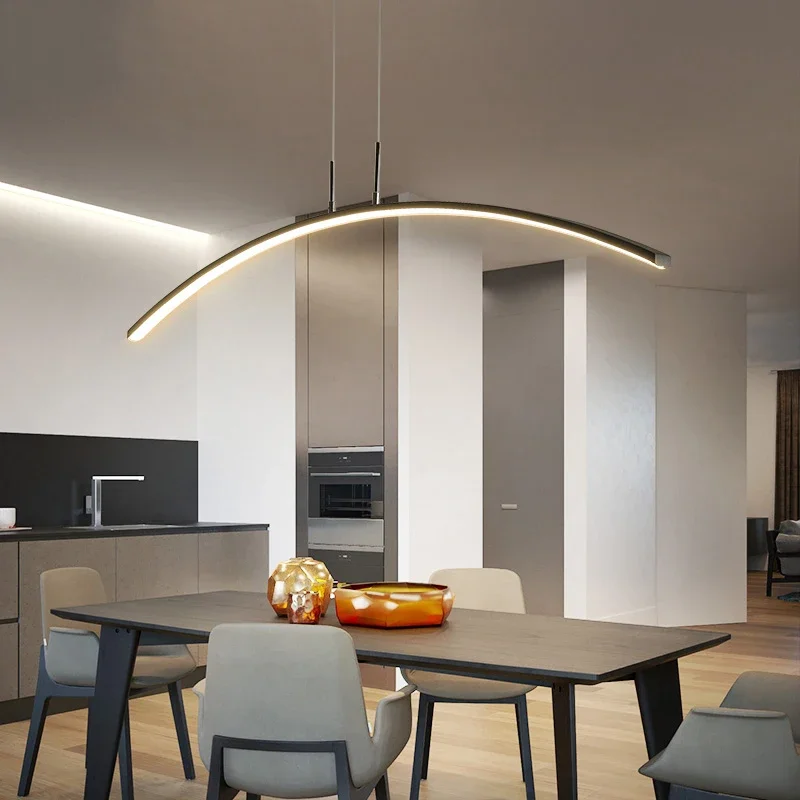 Remote Control ARC Shape White Black for Dining Room Bar Kitchen Lustre LED Hanging Lamp Modern Pendant Lights Pendant Lighting
Remote Control ARC Shape White Black for Dining Room Bar Kitchen Lustre LED Hanging Lamp Modern Pendant Lights Pendant Lighting