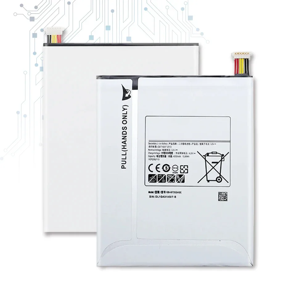 EB-BT355ABE Replacement Battery For Samsung Galaxy Tab A 8.0 T350 T355 T355C P350 P355C P355
EB-BT355ABE Replacement Battery For Samsung Galaxy Tab A 8.0 T350 T355 T355C P350 P355C P355