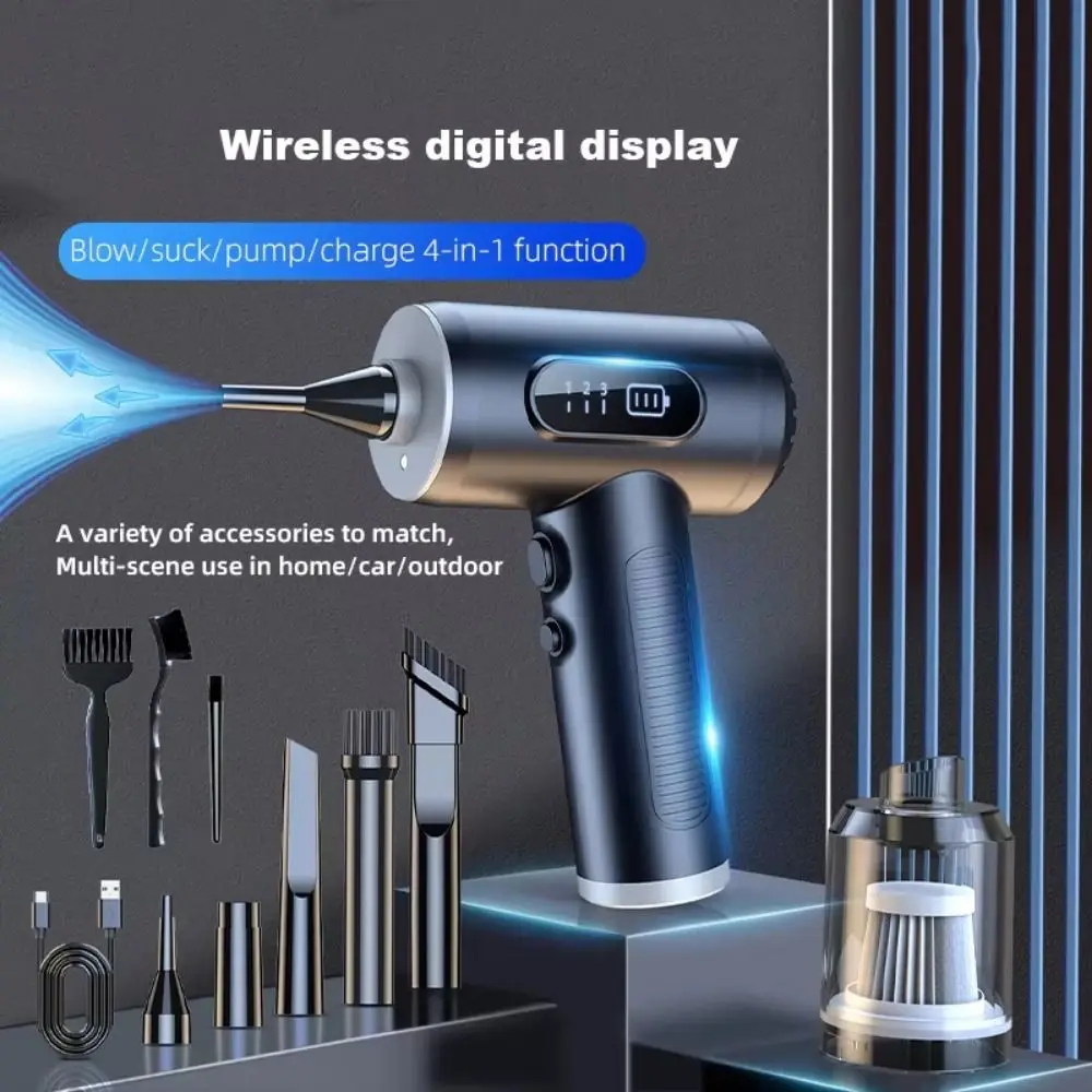 Strong Suction Car Vacuum Cleaner Digital Display 3 Speed Wireless Dust Blower with LED Lamp Rechargeable Air Dust Collector
Strong Suction Car Vacuum Cleaner Digital Display 3 Speed Wireless Dust Blower with LED Lamp Rechargeable Air Dust Collector