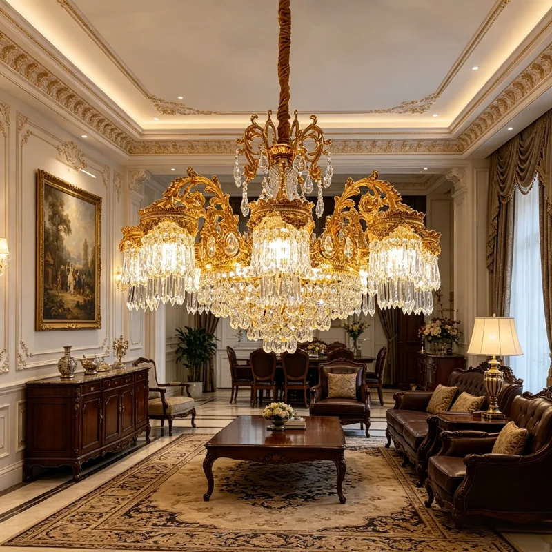 Modern Golden Crystal Chandelier Light fixtures D65cm H53cm 6Lights Deco Ceiling Haning Chandelier,Pendants Candle Crystal Lamps
Modern Golden Crystal Chandelier Light fixtures D65cm H53cm 6Lights Deco Ceiling Haning Chandelier,Pendants Candle Crystal Lamps