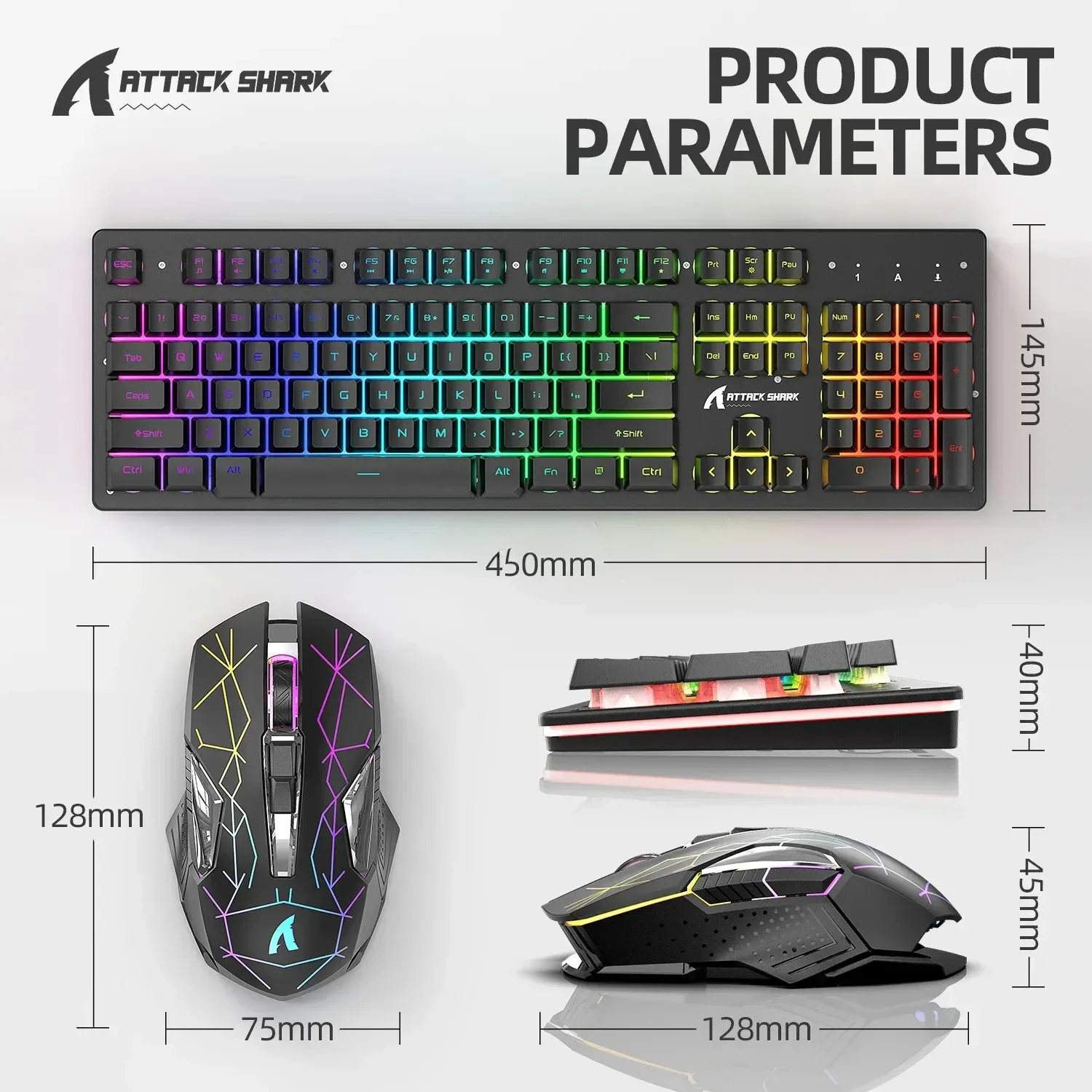 Low Latency Attack Shark T3 Rgb Wireless Metal Panel Light Keyboard and Mouse Ergonomic Design Wireless Mouse and Keyboard
Low Latency Attack Shark T3 Rgb Wireless Metal Panel Light Keyboard and Mouse Ergonomic Design Wireless Mouse and Keyboard