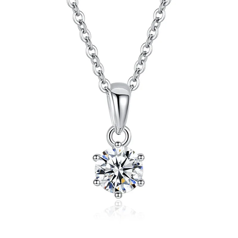 Колье с подвеской GLM 6,5 мм из стерлингового серебра 925 пробы, простое круглое, с муассанитом D VVS1, премиум-класса
Колье с подвеской GLM 6,5 мм из стерлингового серебра 925 пробы, простое круглое, с муассанитом D VVS1, премиум-класса