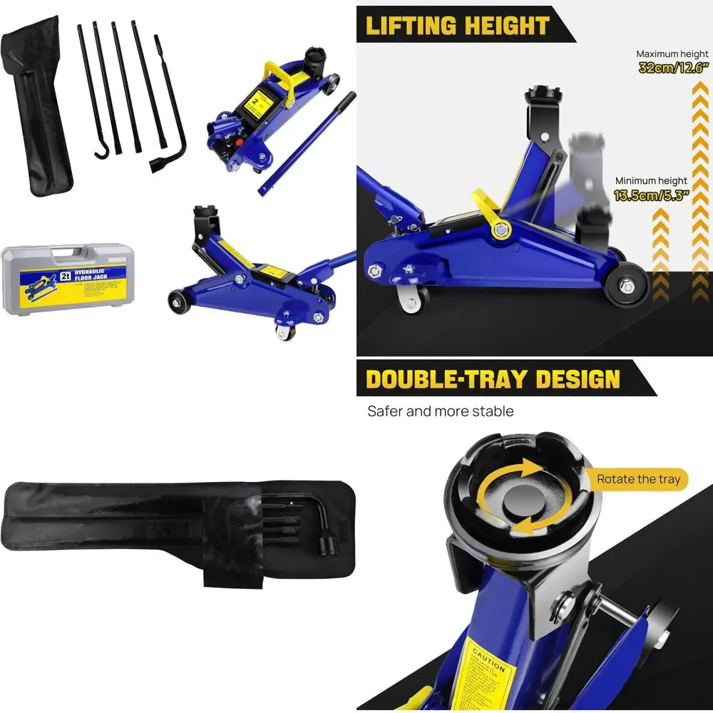 2-Ton Hydraulic Low Profile Trolley Jack with Single Piston Pump for 2002-2015 Dodge Ram 1500, Spare Tire Kit
2-Ton Hydraulic Low Profile Trolley Jack with Single Piston Pump for 2002-2015 Dodge Ram 1500, Spare Tire Kit