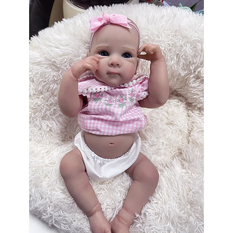 45cm Reborn Full Vinyl Body Bettie Girl Lifelike Real Newborn Baby Doll Hand-Detailed Paint Hair
45cm Reborn Full Vinyl Body Bettie Girl Lifelike Real Newborn Baby Doll Hand-Detailed Paint Hair