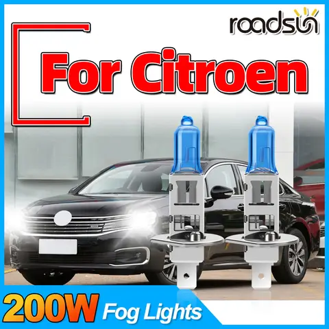 2 pezzi luci alogene 6000K super luminose 200W potenza lunga durata H1 lampadine fendinebbia 12V per CITROEN XSARA 1997 1998 1999 2000 2001 2002