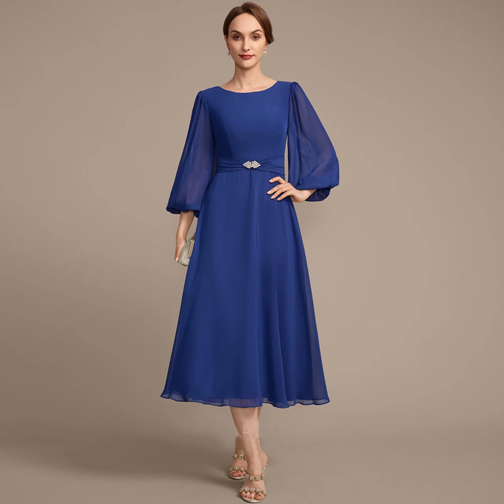 Royal Blue Mother of Bride Dresses with Chiffon Full Sleeve Wedding Party Dresses for Women 2025 Summer New Robe De Soirée
Royal Blue Mother of Bride Dresses with Chiffon Full Sleeve Wedding Party Dresses for Women 2025 Summer New Robe De Soirée