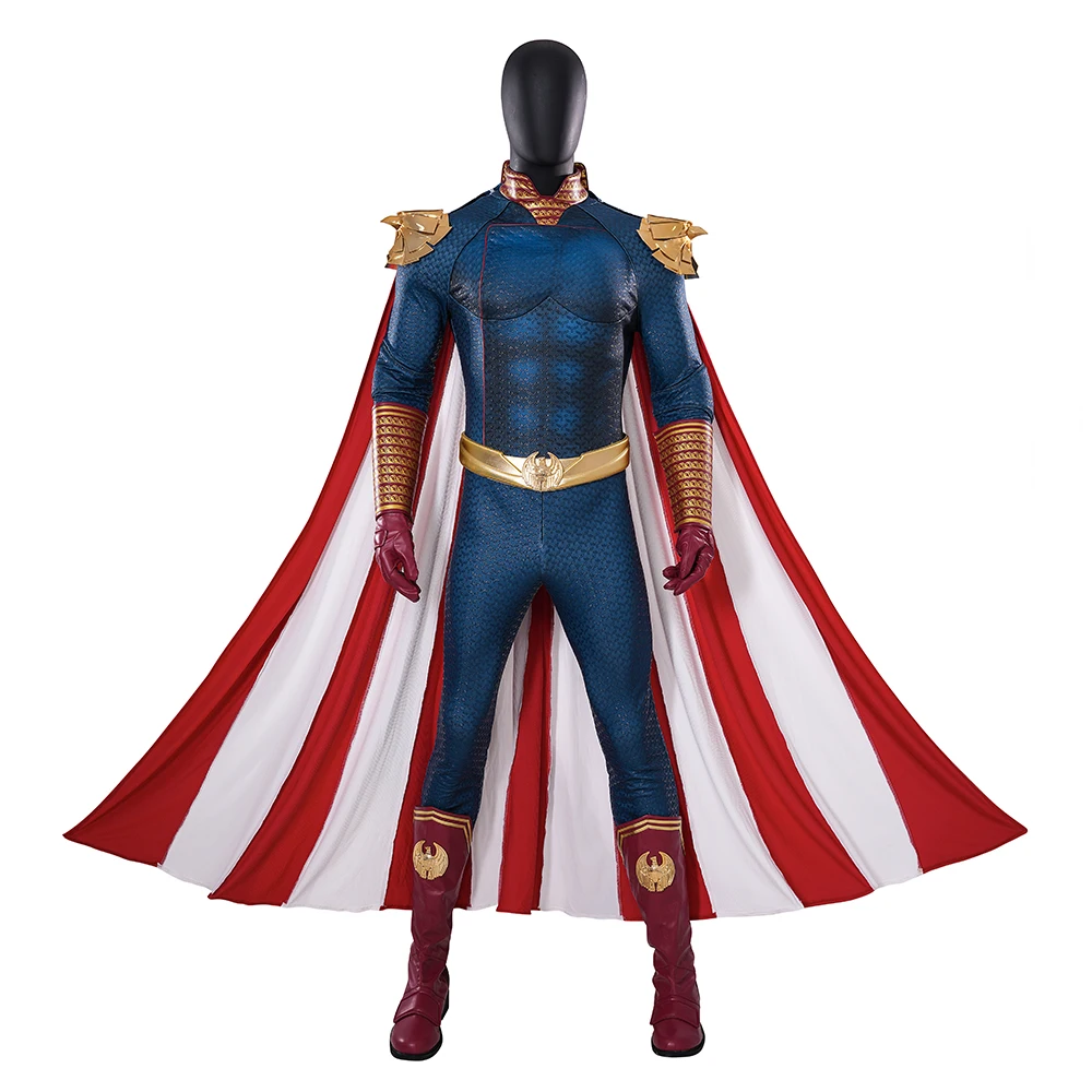 Halloween Carnival The Boys Homelander Muscle Upgrade Cosplay Costume Bodysuit Adult Man Jumpsuit Battle Suit With Cloak
Halloween Carnival The Boys Homelander Muscle Upgrade Cosplay Costume Bodysuit Adult Man Jumpsuit Battle Suit With Cloak