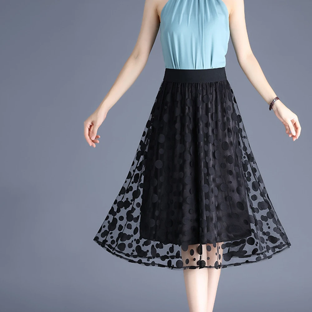 Double Layer Skirt Polka Dot Mesh Skirt Daily Style 2XL Casual Vacation Outfit Female Clothing Slightly Elastic
Double Layer Skirt Polka Dot Mesh Skirt Daily Style 2XL Casual Vacation Outfit Female Clothing Slightly Elastic