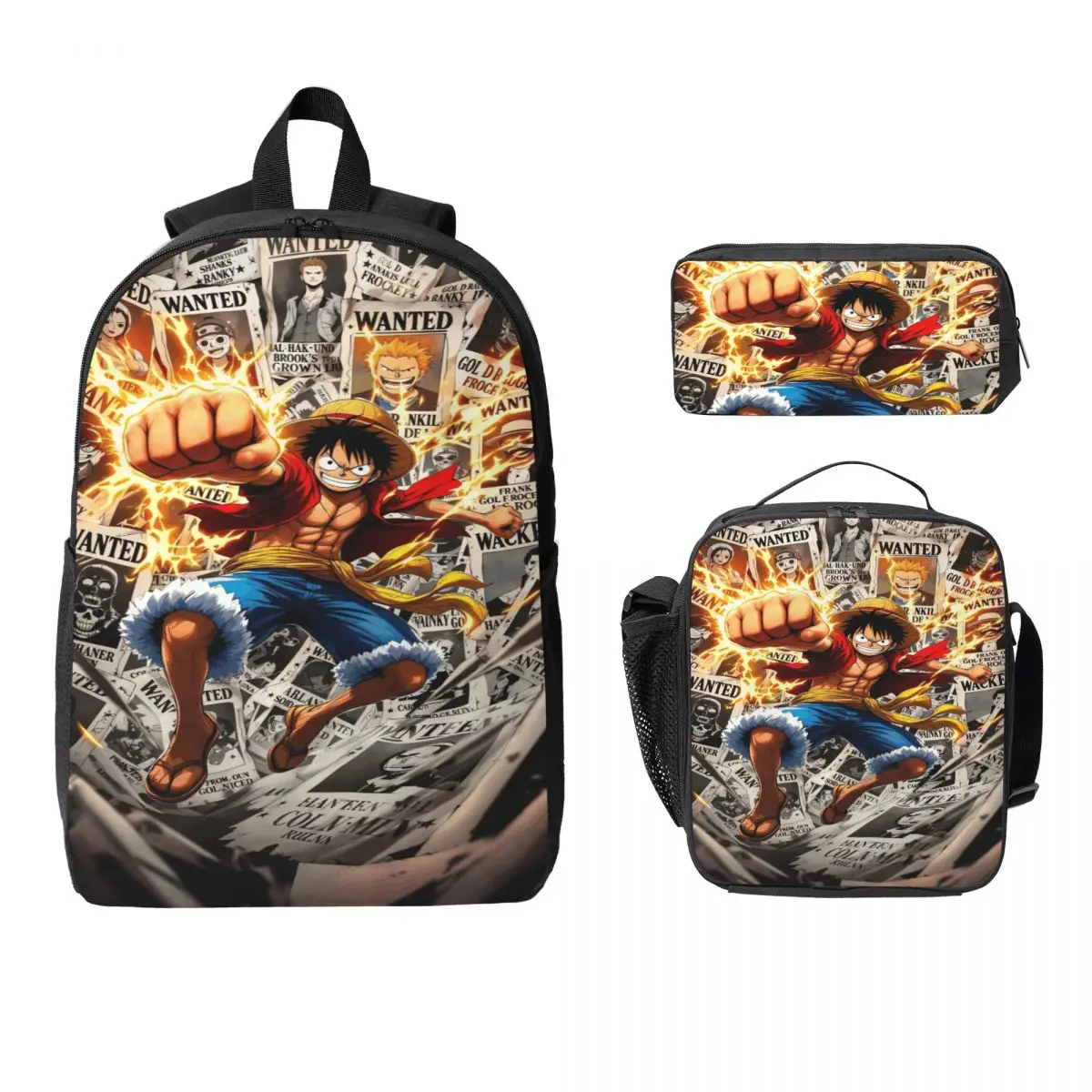 3Pcs Luffys O-one-pieces School bags Set for Girls Boys Pencil Boxes Backpack Sets with Lunch Box For School Students Knapsack
3Pcs Luffys O-one-pieces School bags Set for Girls Boys Pencil Boxes Backpack Sets with Lunch Box For School Students Knapsack