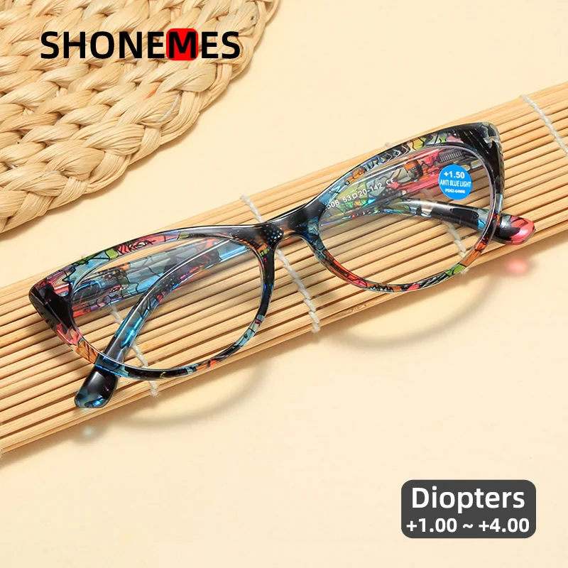 Shonemes Women Reading Glasses Stylish Cat Eye Hyperopia Eyeglasses Anti Blue Light Presbyopic Eyewear Diopters +1 1.5 2 2.5 3 4
Shonemes Women Reading Glasses Stylish Cat Eye Hyperopia Eyeglasses Anti Blue Light Presbyopic Eyewear Diopters +1 1.5 2 2.5 3 4
