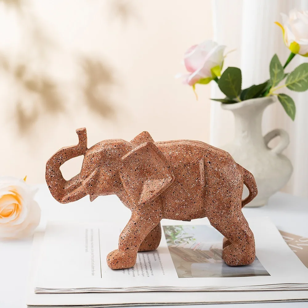 Modern Art Geometric Elephant Statue Resin Crafts Waterproof Abstract Elephant Figurines Lifelike Animal Ornament
Modern Art Geometric Elephant Statue Resin Crafts Waterproof Abstract Elephant Figurines Lifelike Animal Ornament