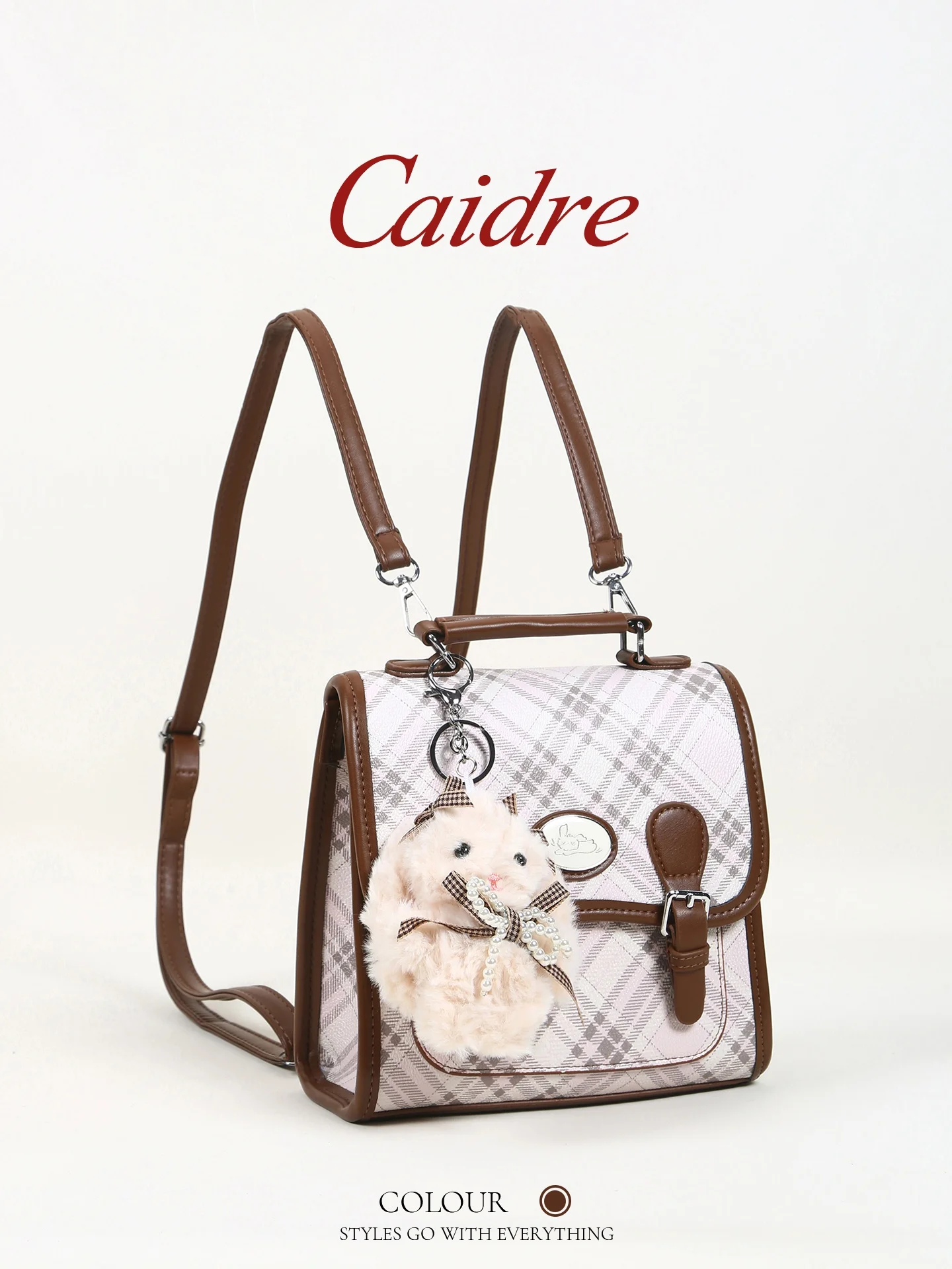 Caidre College Style Plaid Women's Backpack Lightweight Rabbit Design Student Bookbag Commuter Soft Handle Dual Shoulder Bag
Caidre College Style Plaid Women's Backpack Lightweight Rabbit Design Student Bookbag Commuter Soft Handle Dual Shoulder Bag