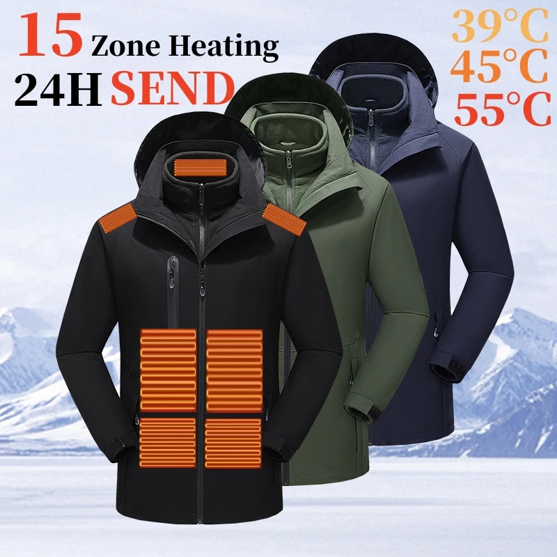 NEW Men's Jackets Winter Men Coats USB Heated Jacket Windbreaker Waterproof Windproof Outdoor Warm Coat For Hunting Camping HOT
NEW Men's Jackets Winter Men Coats USB Heated Jacket Windbreaker Waterproof Windproof Outdoor Warm Coat For Hunting Camping HOT