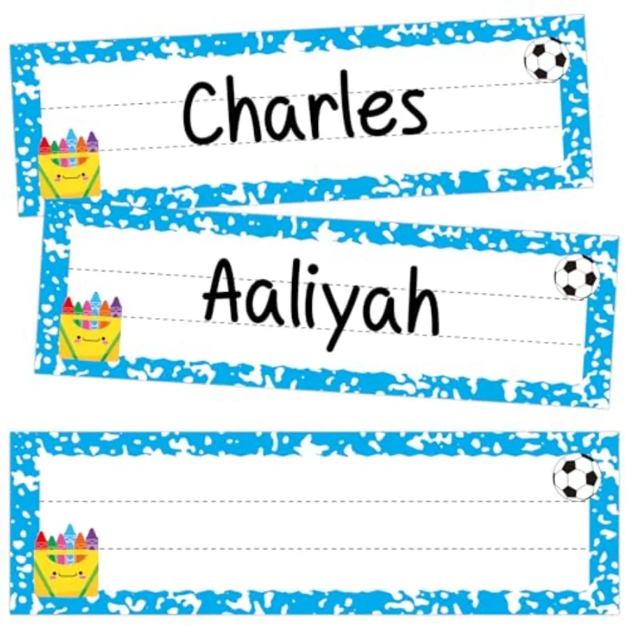 Composition Notebook Nameplates for Classroom, 48 Pack Student Desk Name Tags Name Plates for Classroom Cubby Labels
Composition Notebook Nameplates for Classroom, 48 Pack Student Desk Name Tags Name Plates for Classroom Cubby Labels