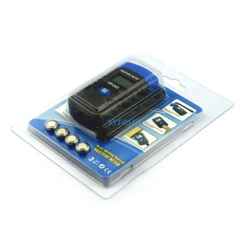 E15A Digital Display Humidity Tester Measuring Tools Two Pins Hygrometer Damp Detector Moisture Meter
E15A Digital Display Humidity Tester Measuring Tools Two Pins Hygrometer Damp Detector Moisture Meter