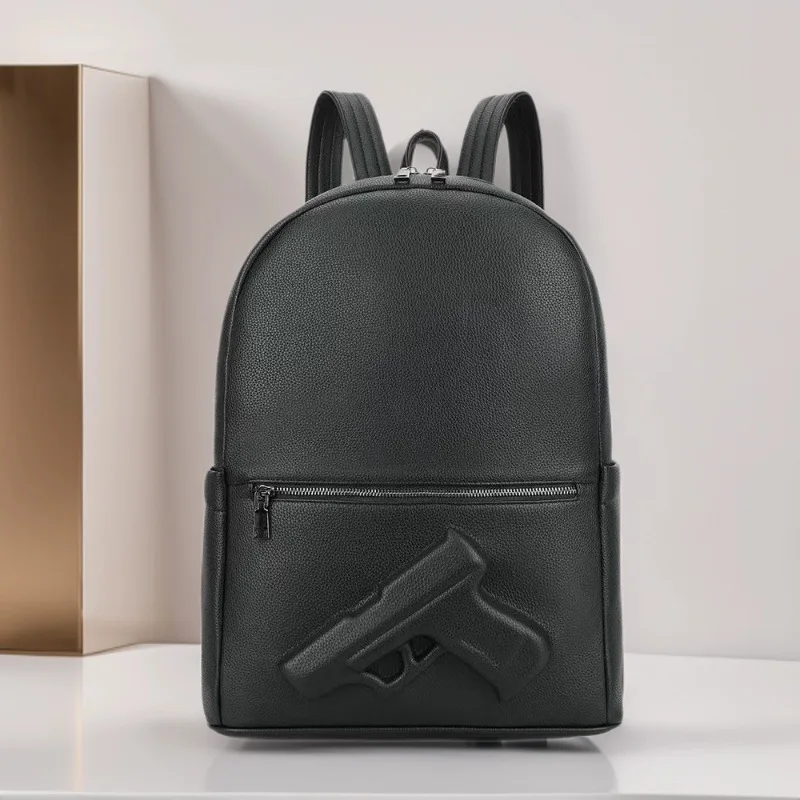 New Fashion Genuine Leather Men's Backpack Large Capacity 15" Laptop Travel Bag Men Cowhide Leather School Bag Casual Bag
New Fashion Genuine Leather Men's Backpack Large Capacity 15" Laptop Travel Bag Men Cowhide Leather School Bag Casual Bag