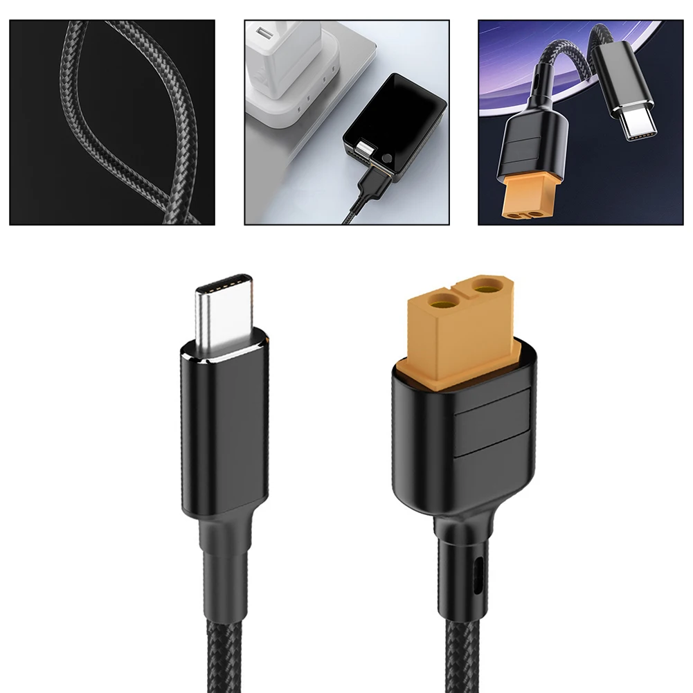 50CM High-Speed 100W USB C Charging Cable Fast Charging Line For XT60 Drones Solar Batteries Power Delivery (PD) Technology
50CM High-Speed 100W USB C Charging Cable Fast Charging Line For XT60 Drones Solar Batteries Power Delivery (PD) Technology
