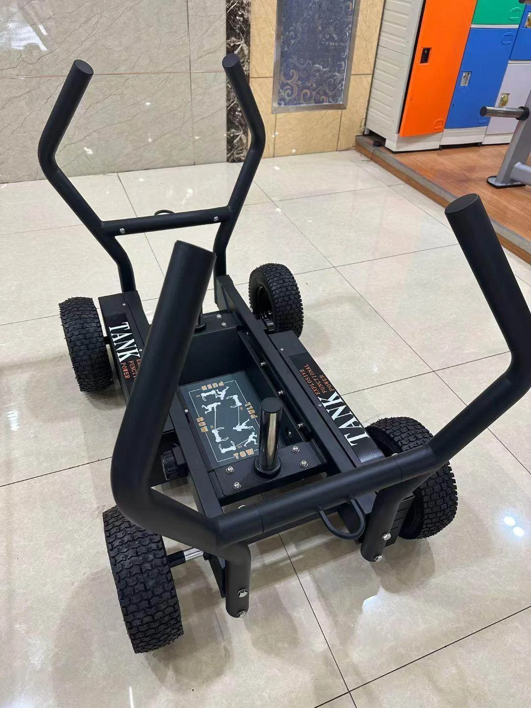 Black Sled Car Adjustable Resistance Barbell Plate Weight Bearing Commercial Gym Walking Cart
Black Sled Car Adjustable Resistance Barbell Plate Weight Bearing Commercial Gym Walking Cart