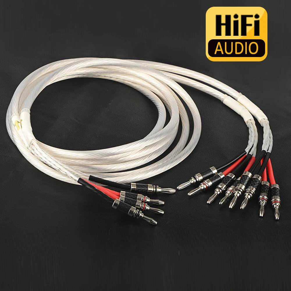 Preffair HIFI 5N OCC Silver Plated Speaker Cable Amplifier Sound Card Dac Microphone for Carbon fibre Banana Plug
Preffair HIFI 5N OCC Silver Plated Speaker Cable Amplifier Sound Card Dac Microphone for Carbon fibre Banana Plug